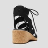 image:imageVIVAIA Heidi Round Toe Summer allmatch Strap Wedge SandalsBlack