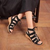 image:imageVIVAIA Heidi Round Toe Summer allmatch Strap Wedge SandalsBlack