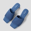 image:imageVIVAIA Jade Pro SquareToe Block Heel Sandals For Women Mules Slip on Dress Pumps Shoes Style With Arch SupportVintage Blue