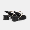 image:imageVIVAIA Juliana AlmondToe Slingback MaryJane Sandals Arch Support Adaptive Fit StrapBlack Ivory