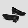 image:imageVIVAIA Julie Arch Pro Womens Almond Toe Block Heel Pumps Knit Upper Arch SupportBlack
