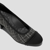 image:imageVIVAIA Julie Arch Pro Womens Almond Toe Block Heel Pumps Knit Upper Arch SupportBlack White Large Tweed