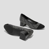 image:imageVIVAIA Julie Arch Pro Womens Almond Toe Block Heel Pumps Knit Upper Arch SupportBlack White Large Tweed