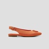 image:imageVIVAIA Kalina Mini SquareToe Slingback Elegant Flat SandalsApricot