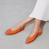 image:imageVIVAIA Kalina Mini SquareToe Slingback Elegant Flat SandalsApricot