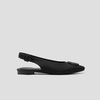 image:imageVIVAIA Kalina Mini SquareToe Slingback Elegant Flat SandalsBlack