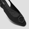 image:imageVIVAIA Kalina Mini SquareToe Slingback Elegant Flat SandalsBlack