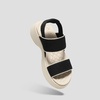 image:imageVIVAIA Kamber Walker Sport Womens SandalsMax Cushioning Sandals with Arch Support and Elastic BackstrapBlack  Cream Ivory