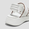 image:imageVIVAIA Kamber Walker Sport Womens SandalsMax Cushioning Sandals with Arch Support and Elastic BackstrapWhite  Brown