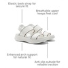 image:imageVIVAIA Kamber Walker Sport Womens SandalsMax Cushioning Sandals with Arch Support and Elastic BackstrapWhite  Brown