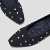 image:imageVIVAIA Kathleen Mini SquareToe Elegant FlatsNavy Rhinestone