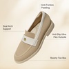 image:imageVIVAIA Liana Round Toe Classic Penny Comfortable LoafersNude Ivory