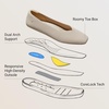image:imageVIVAIA Mabel Womens Flat Shoes Comfortable SquareToe Slip on Casual Dress Flats with Arch Support AllDay Standing ShoeAlmond