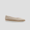image:imageVIVAIA Mabel Womens Flat Shoes Comfortable SquareToe Slip on Casual Dress Flats with Arch Support AllDay Standing ShoeAlmond