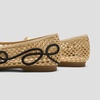 image:imageVIVAIA Makayla Square Toe Mesh Ballet Flats for Women Breathable RaffiaInspired Knit Shoes with Knot Detail Lightweight Comfortable Summer Travel FlatsNatural