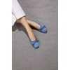 image:imageVIVAIA Marah Womens Square Toe Flats with Crisscross Buckle Recycled Knit Ballet Flats for Work amp Travel Machine Washable AntiSlipDenim  Vintage