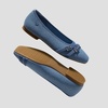 image:imageVIVAIA Marah Womens Square Toe Flats with Crisscross Buckle Recycled Knit Ballet Flats for Work amp Travel Machine Washable AntiSlipDenim  Vintage