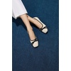image:imageVIVAIA Marah Womens Square Toe Flats with Crisscross Buckle Recycled Knit Ballet Flats for Work amp Travel Machine Washable AntiSlipPale Apricot  Black