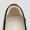 image:imageVIVAIA Marah Womens Square Toe Flats with Crisscross Buckle Recycled Knit Ballet Flats for Work amp Travel Machine Washable AntiSlipPale Apricot  Black