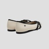 image:imageVIVAIA Marah Womens Square Toe Flats with Crisscross Buckle Recycled Knit Ballet Flats for Work amp Travel Machine Washable AntiSlipPale Apricot  Black