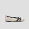 image:imageVIVAIA Marah Womens Square Toe Flats with Crisscross Buckle Recycled Knit Ballet Flats for Work amp Travel Machine Washable AntiSlipPale Apricot  Black