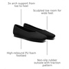 image:imageVIVAIA Margot 30 Newly Upgraded Womens Ballet Flats Comfortable SquareToe VCut Flats Casual Dress Washable Sustainable ShoesBlack