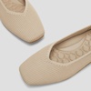 image:imageVIVAIA Margot Walker Womens Flats Lightweight Square Toe V Cut Ballet Flats Comfortable Casual Water Repellent Walking Flat ShoesAlmond Water Repellent