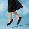image:imageVIVAIA Margot Walker Womens Flats Lightweight Square Toe V Cut Ballet Flats Comfortable Casual Water Repellent Walking Flat ShoesBlack Water Repellent