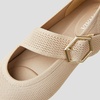 image:imageVIVAIA Maria Womens Pointed Toe Mary Jane Flats Washable Ballet Flat Shoe Comfortable Adjustable Strap Dress FlatsAlmond
