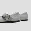 image:imageVIVAIA Maria Womens Pointed Toe Mary Jane Flats Washable Ballet Flat Shoe Comfortable Adjustable Strap Dress FlatsGrey Silver