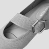image:imageVIVAIA Maria Womens Pointed Toe Mary Jane Flats Washable Ballet Flat Shoe Comfortable Adjustable Strap Dress FlatsGrey Silver