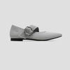image:imageVIVAIA Maria Womens Pointed Toe Mary Jane Flats Washable Ballet Flat Shoe Comfortable Adjustable Strap Dress FlatsGrey Silver
