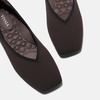 image:imageVIVAIA Maro Womens Square Toe Flats Comfortable Lightweight Washable Ballet Flat Shoes for Office Work TravelDark Chocolate  Black