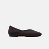 image:imageVIVAIA Maro Womens Square Toe Flats Comfortable Lightweight Washable Ballet Flat Shoes for Office Work TravelDark Chocolate  Black