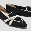 image:imageVIVAIA Marvis Crisscross Loafers PointedToe Comfortable Slip OnBlackpale Apricot