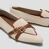 image:imageVIVAIA Marvis Crisscross Loafers PointedToe Comfortable Slip OnCream Ivorydk Caramel