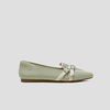 image:imageVIVAIA Marvis Crisscross Loafers PointedToe Comfortable Slip OnMatchacream Ivory