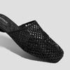image:imageVIVAIA Maura SquareToe Mesh Sandals for Women Breathable StretchKnit Flats for VacationBlack