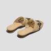 image:imageVIVAIA Maura SquareToe Mesh Sandals for Women Breathable StretchKnit Flats for VacationNatural  Black