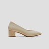 image:imageVIVAIA Megan Womens SquareToe Block Heel Pumps Arch Support VCut Vamp Block HeelAlmond