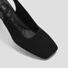 image:imageVIVAIA Mikko Womens Margot Slingback Heels Square Toe Knit Upper Platform Block Heel Arch SupportBlack