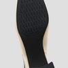 image:imageVIVAIA Mikko Womens Margot Slingback Heels Square Toe Knit Upper Platform Block Heel Arch SupportCream Ivory  Black