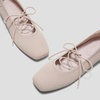 image:imageVIVAIA Miley Womens Mary Jane Flats Shoe with Stylish 3 Laces Comfortable Square Toe Ballet Flats for Women Daily OutfitBallet Blush