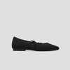 image:imageVIVAIA Miley Womens Mary Jane Flats Shoe with Stylish 3 Laces Comfortable Square Toe Ballet Flats for Women Daily OutfitBlack
