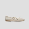 image:imageVIVAIA Miley Womens Mary Jane Flats Shoe with Stylish 3 Laces Comfortable Square Toe Ballet Flats for Women Daily OutfitGolden Pale Apricot