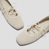 image:imageVIVAIA Miley Womens Mary Jane Flats Shoe with Stylish 3 Laces Comfortable Square Toe Ballet Flats for Women Daily OutfitGolden Pale Apricot