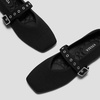 image:imageVIVAIA Myriel Margot 30 Mary Jane Flats for Women Comfortable Square Toe Fashion Adjustable Metal Buckle Sustainable Ballet Flat ShoesBlack