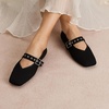 image:imageVIVAIA Myriel Margot 30 Mary Jane Flats for Women Comfortable Square Toe Fashion Adjustable Metal Buckle Sustainable Ballet Flat ShoesBlack