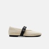 image:imageVIVAIA Myriel Margot 30 Mary Jane Flats for Women Comfortable Square Toe Fashion Adjustable Metal Buckle Sustainable Ballet Flat ShoesCream Ivory