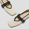 image:imageVIVAIA Myriel Margot 30 Mary Jane Flats for Women Comfortable Square Toe Fashion Adjustable Metal Buckle Sustainable Ballet Flat ShoesPale Apricot